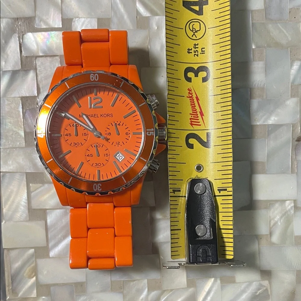 Vintage Michael Kors Orange Chronograph Watch - Picture 9 of 9